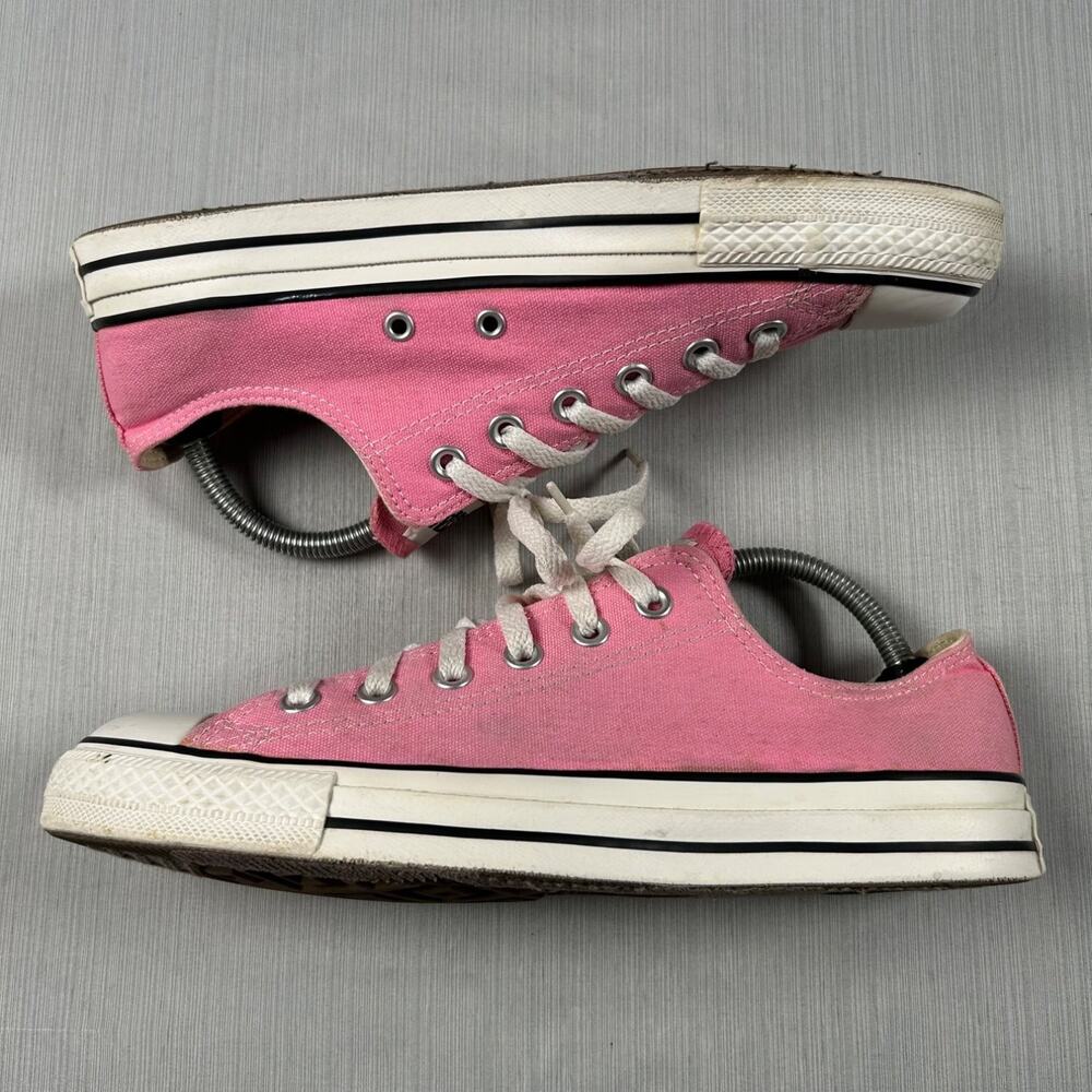 Converse Chuck Taylor All Star Ox Womens Size 10 Pink Canvas Low Top Sneakers
